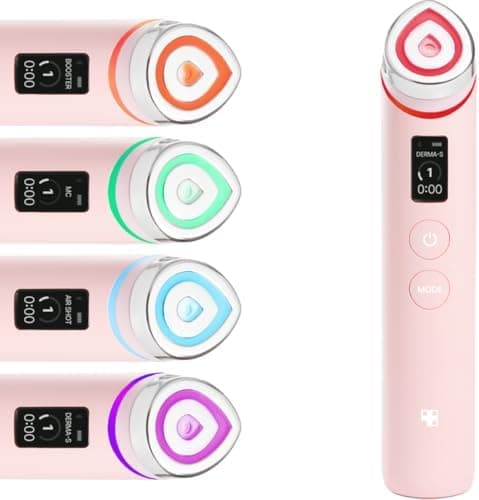 medicube Booster Pro - 6 in 1 Real Glass Glow Beauty Massager, Pink