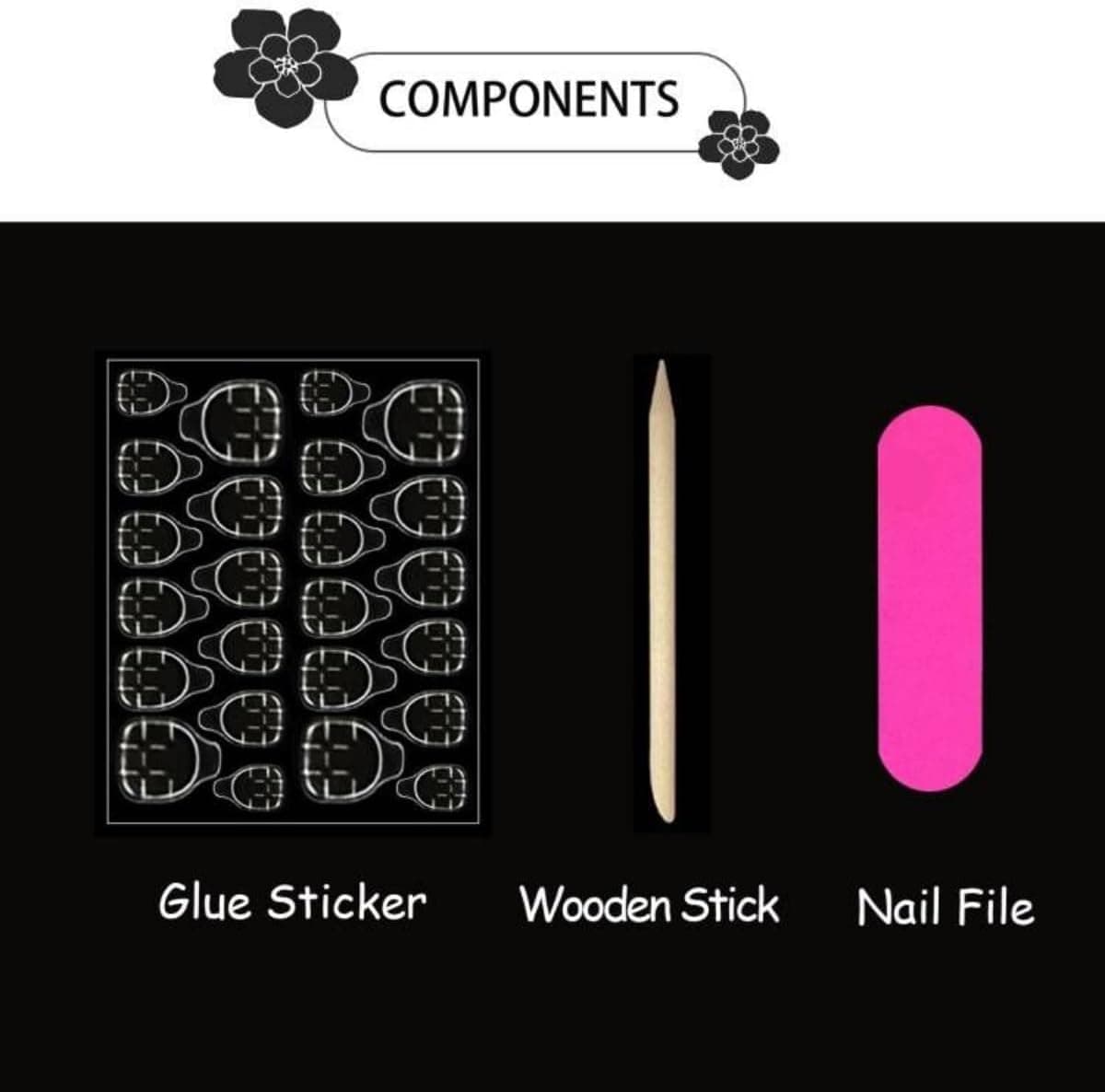 Fall Brown Press On Nails Almond Medium, Butterfly Fake Nails, Vintage Nails Press Ons, Nail Art Glue On Nails For Women Fall Winter Outfit, Reusable Acrylic 24Pcs — photo 6
