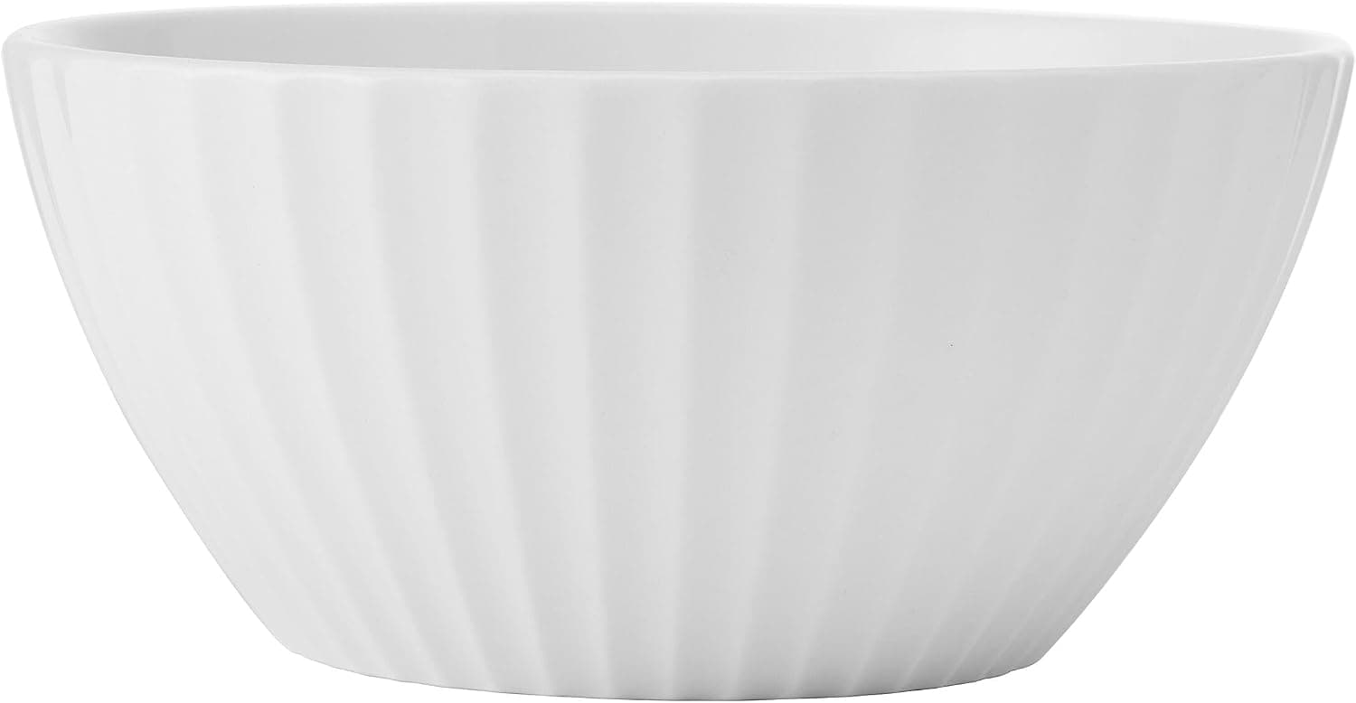 Pfaltzgraff Fluted Grace 24 Piece Porcelain Plate and Bowl Dinnerware Set, Service for 8, Fluted Design, Durable for Everyday Use, White — photo 9