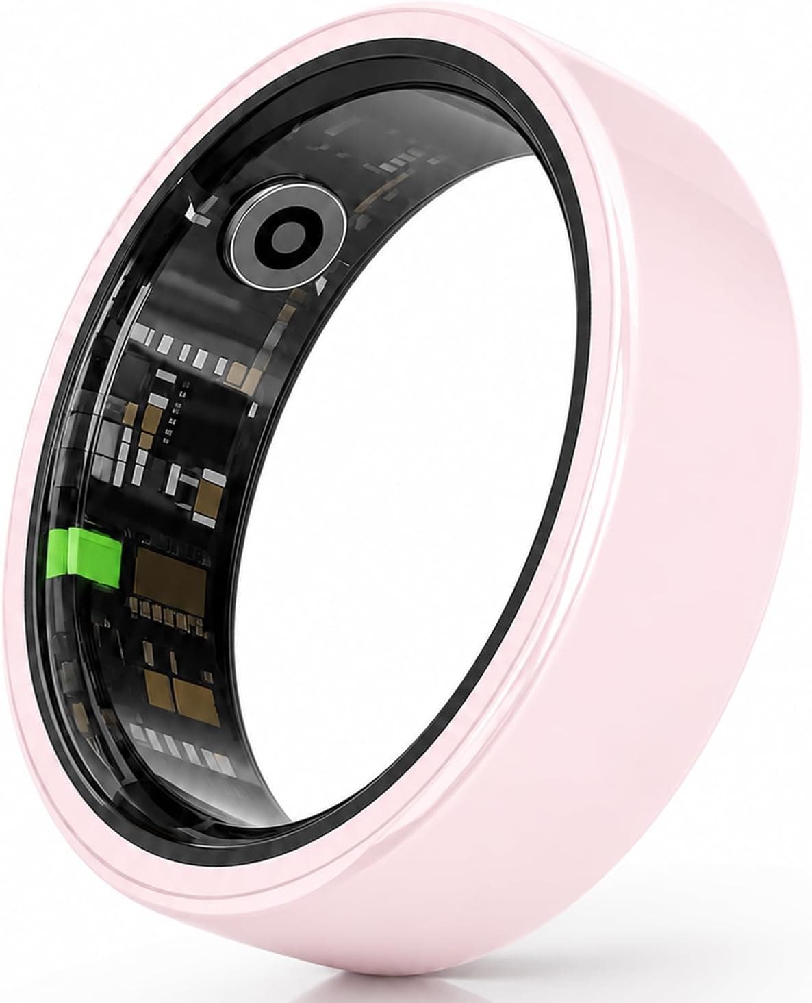 Ceramic Smart Ring 4 for Women, Sleep & Fitness Tracker (Pink, 9)