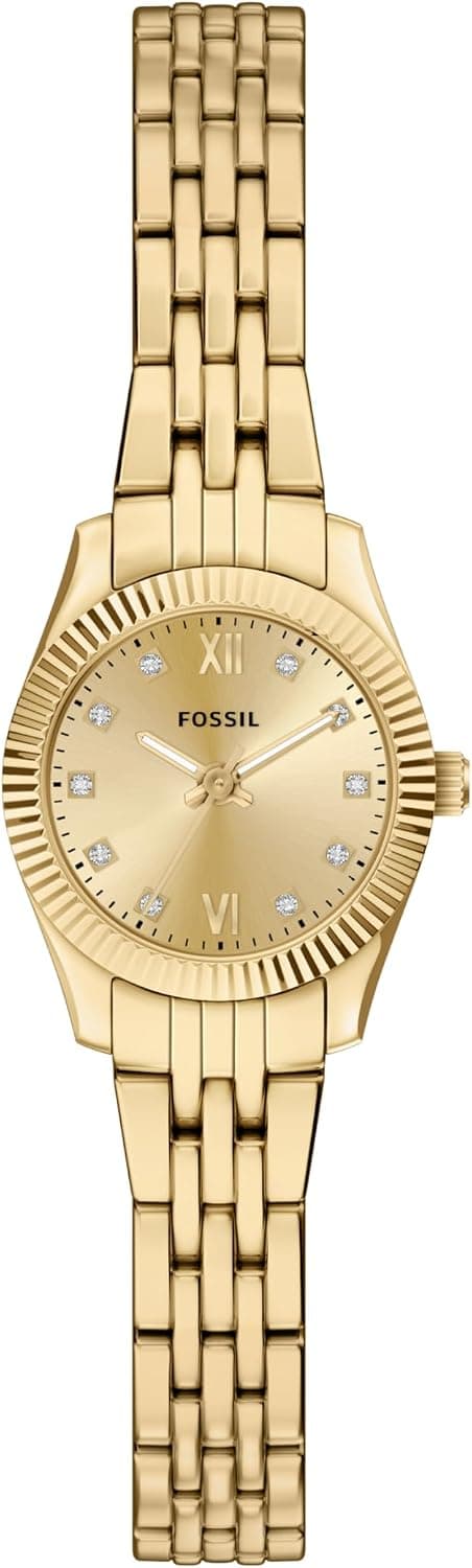 FossilWomen's Watch, Scarlette Quartz Stainless Steel Three-Hand Watch for Women
