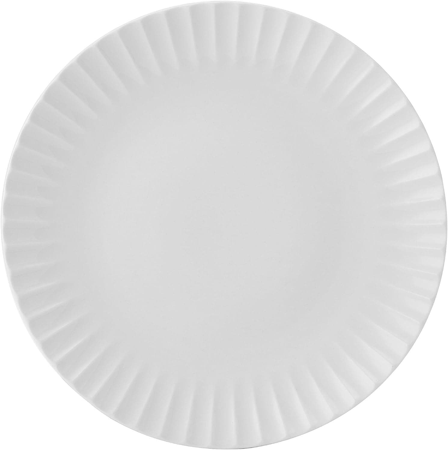 Pfaltzgraff Fluted Grace 24 Piece Porcelain Plate and Bowl Dinnerware Set, Service for 8, Fluted Design, Durable for Everyday Use, White — photo 8