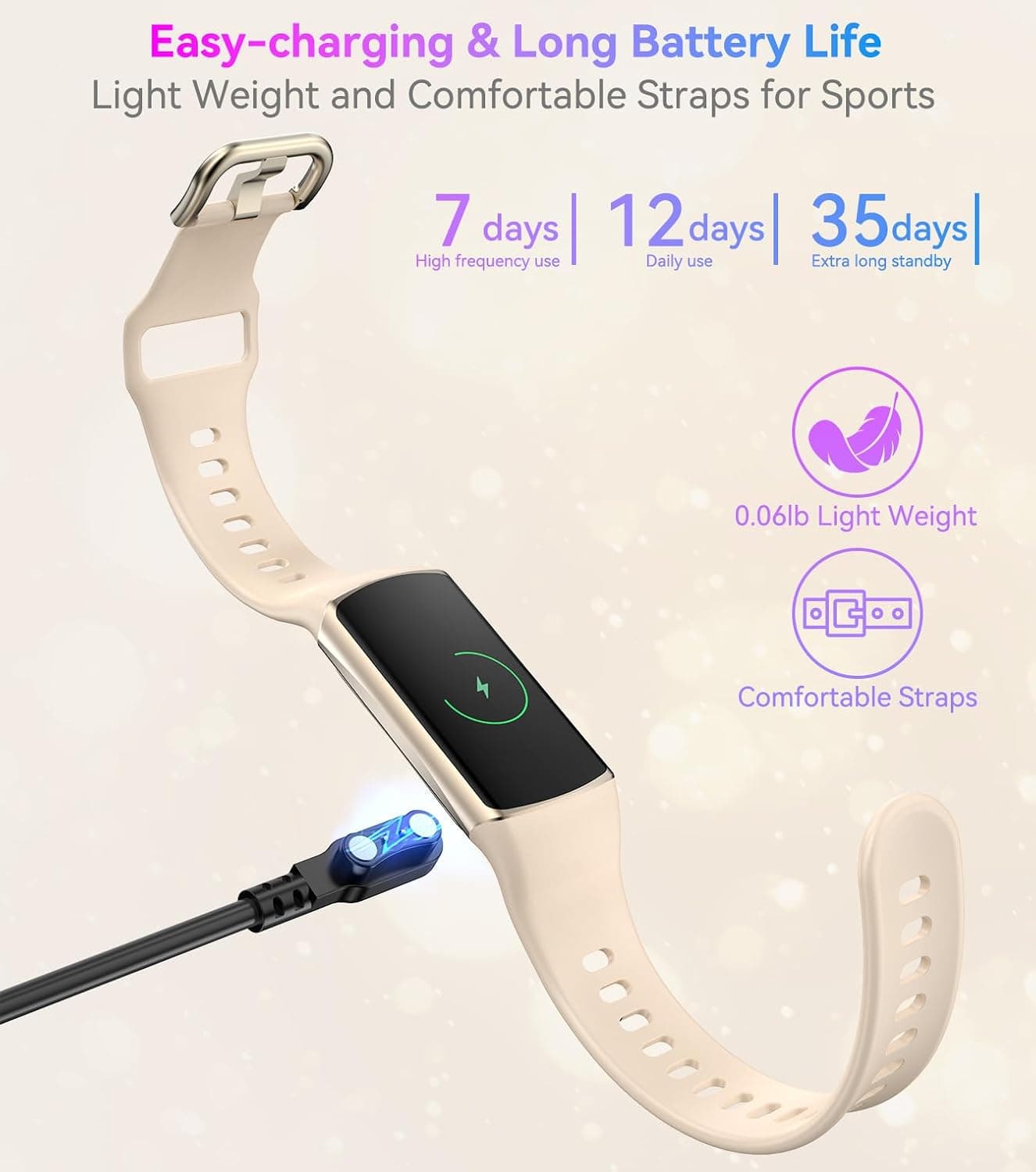 Smart Watch Fitness Tracker with 24/7 Heart Rate, Blood Oxygen Blood Pressure Monitor Sleep Tracker 120 Sports Modes Activity Trackers Step Calorie Counter IP68 Waterproof for Andriod iPhone Women Men — photo 3