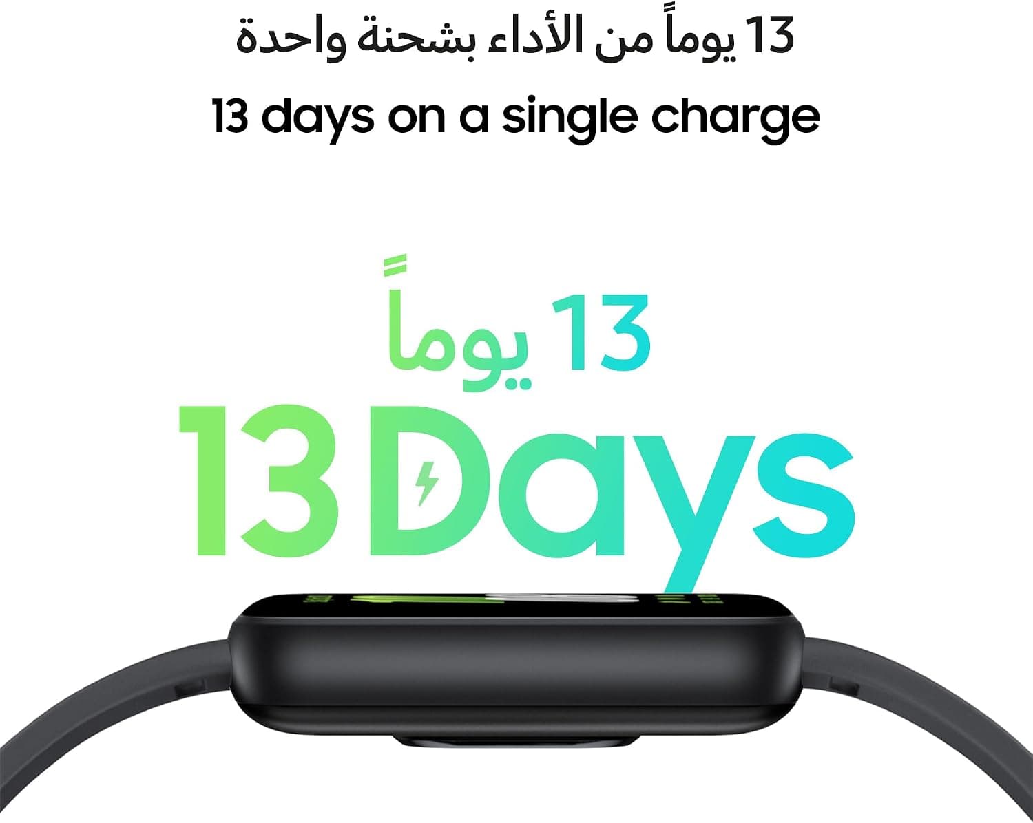 SAMSUNG Galaxy FIT 3 [2025, 40MM] 1.6" AMOLED Display | IP68 Water Resistant | 14 Days Battery Life | 100+ Watchfaces | 100+ Exercise Modes | International Model (Fast Charger Bundle, Black) — photo 3