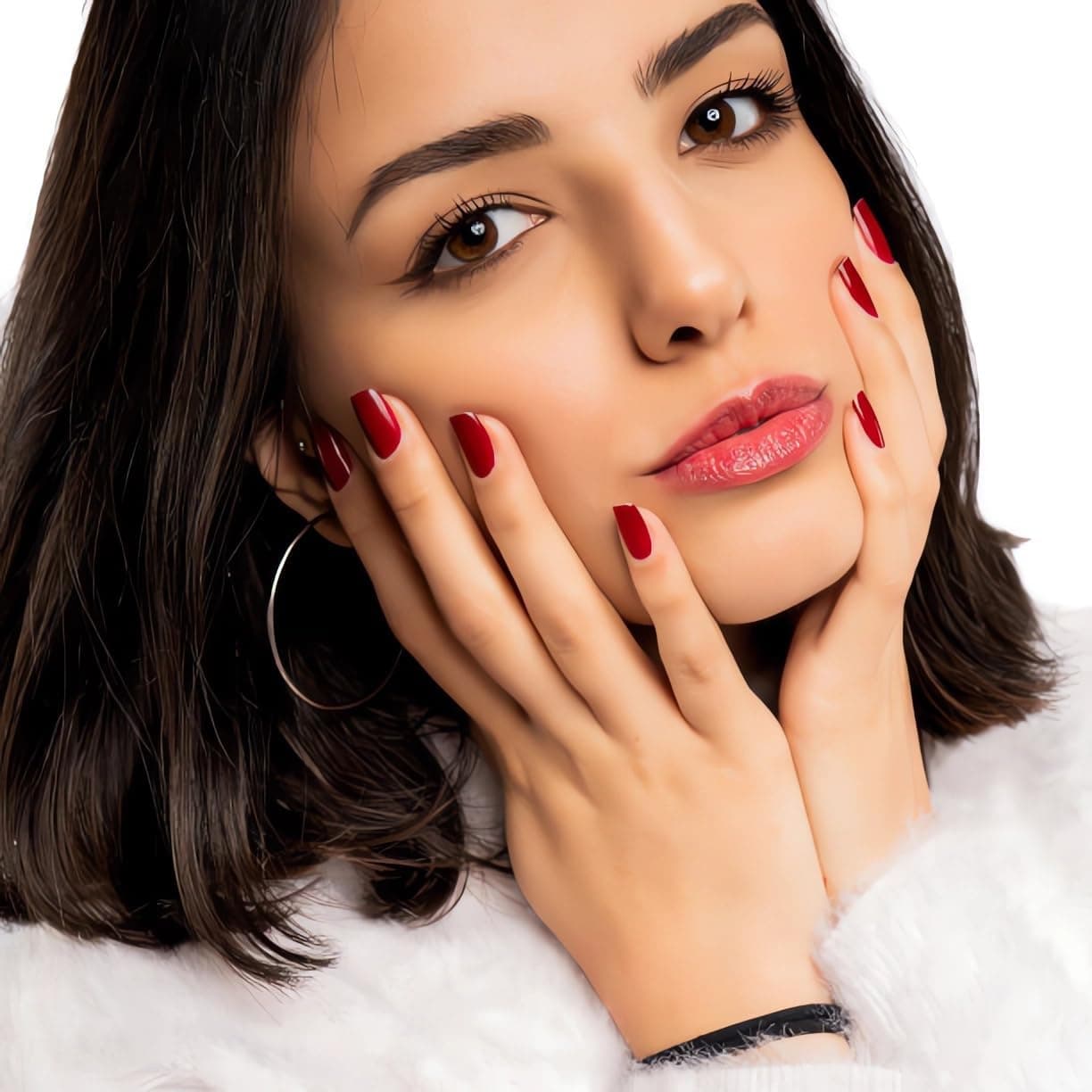 Halloween Press on Nails Medium Almond Pumpkin Matte Fake Nails | 24Pcs Brown French Stick on Nails,Maple Leaf Design Fall False Nail,Halloween Press on Nail for Women False Nails — photo 5