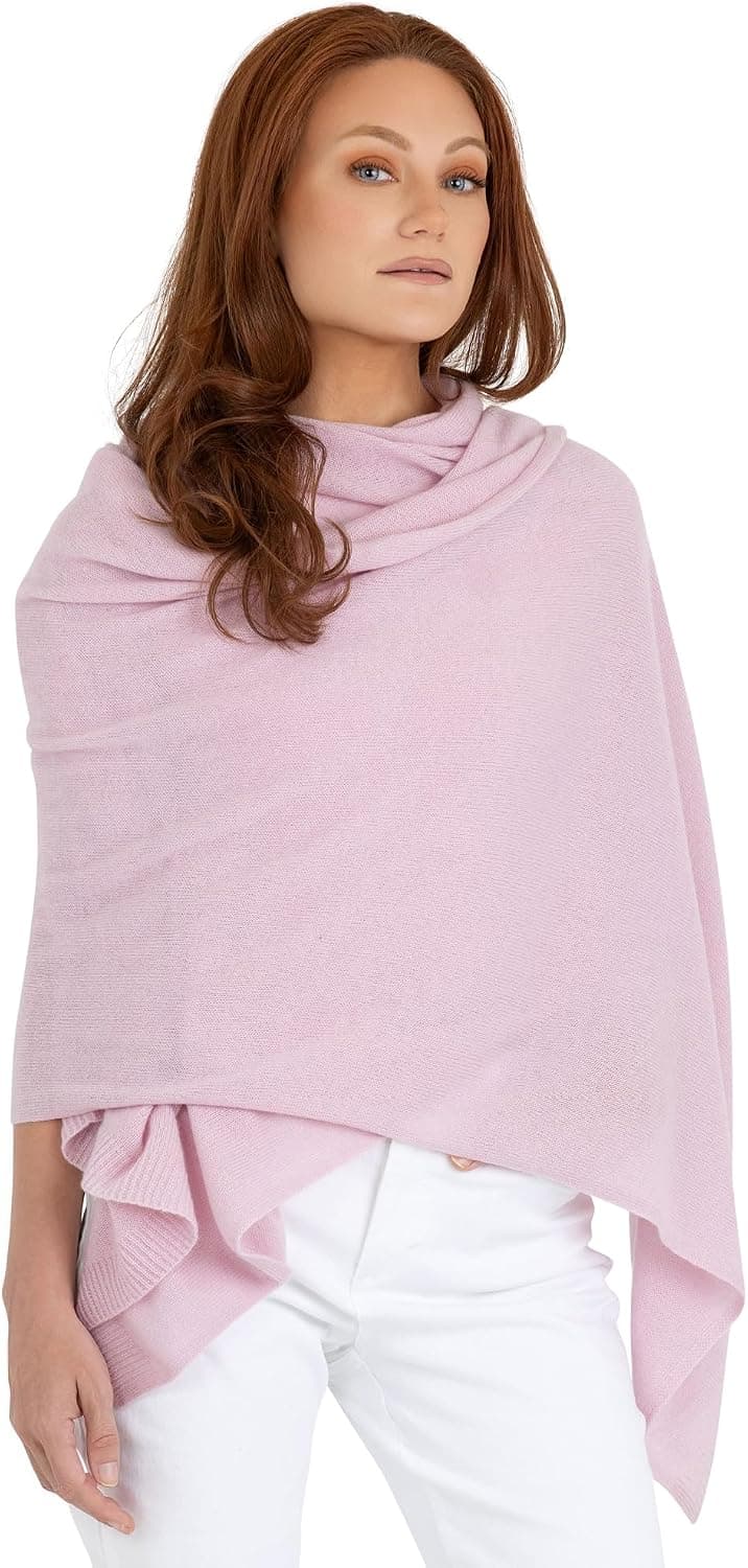 Luxury 100% Cashmere Wrap Soft Scarf Stole Knitted Shawl for Women Travel