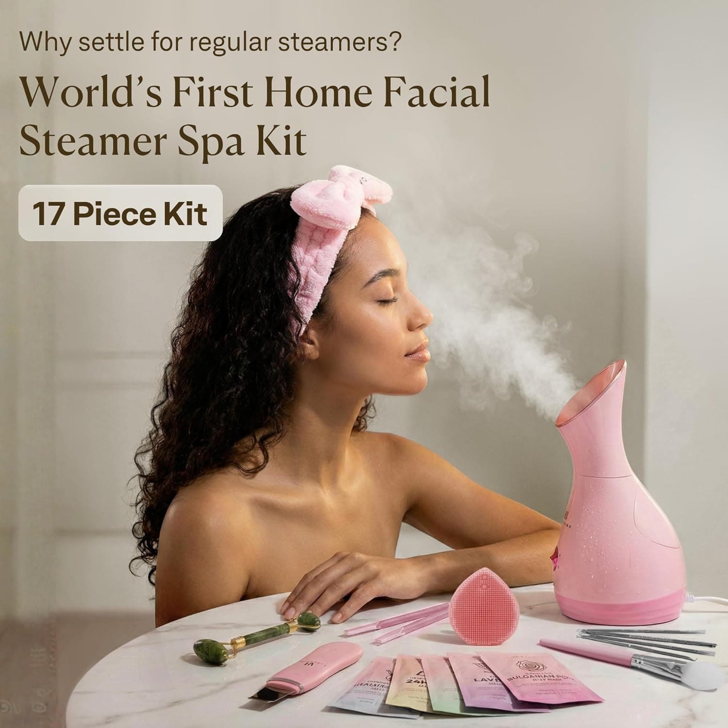 Facial Steamer Spa Kit with 17 Spa Tools for Complete At-Home Facial — photo 2