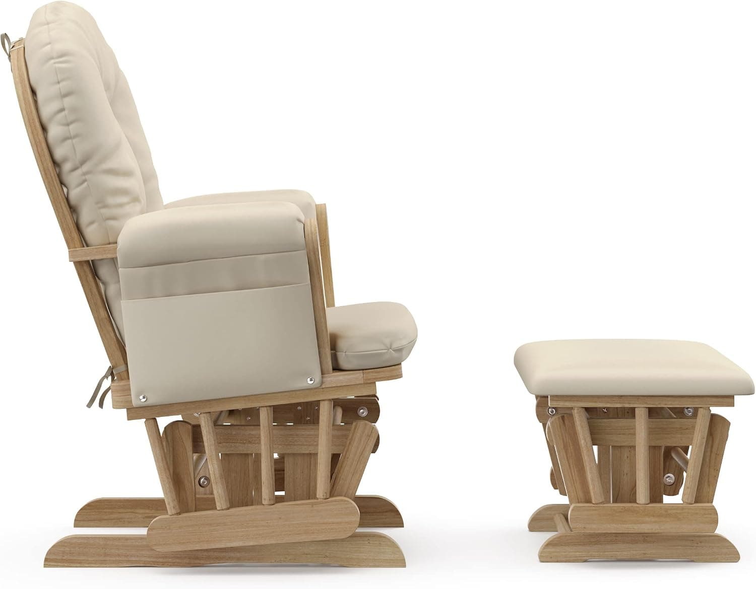 Storkcraft Premium Hoop Glider & Ottoman, Natural/Beige — photo 10