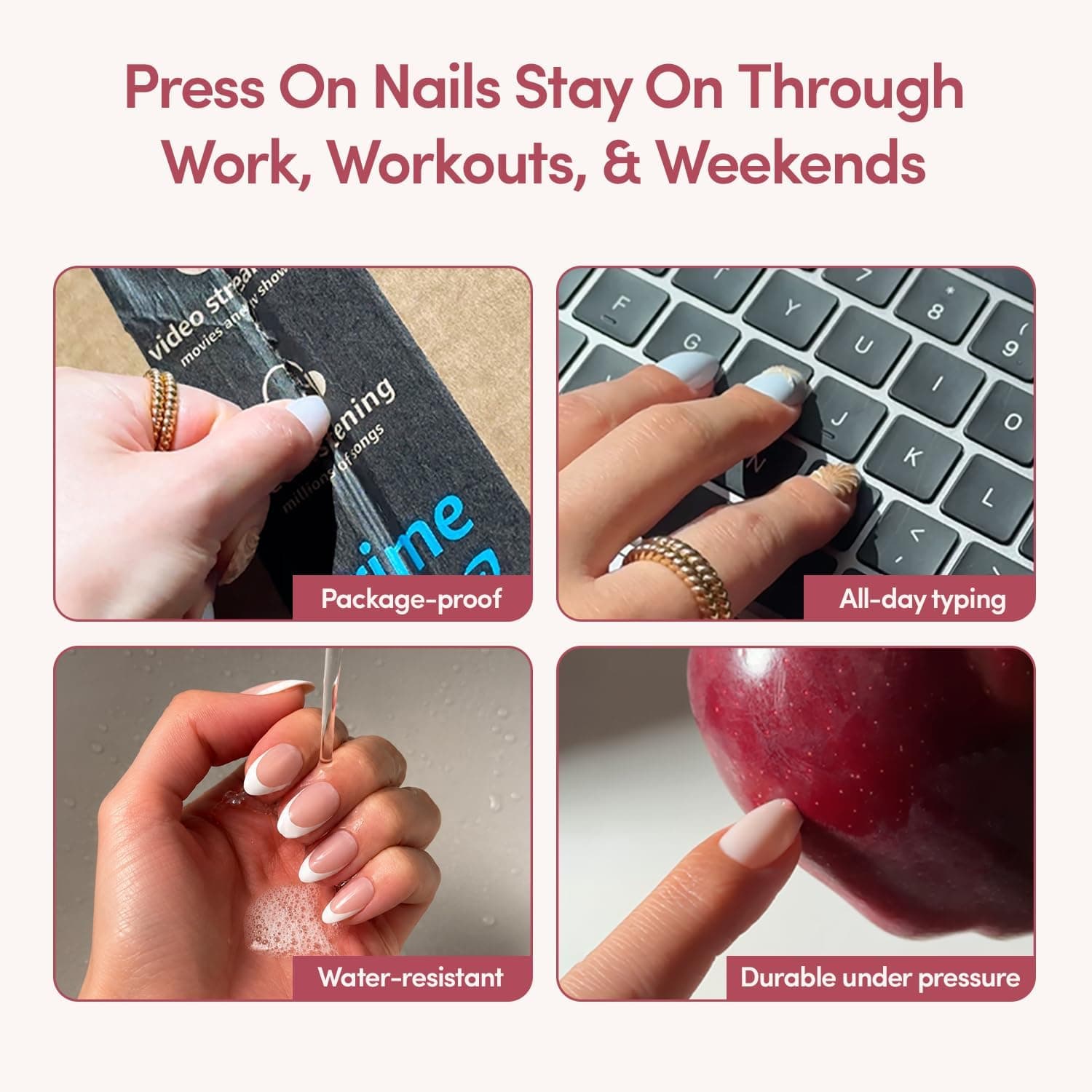 Glamnetic Halloween Press On Nails, Short Almond Glazed, October Nights — photo 6