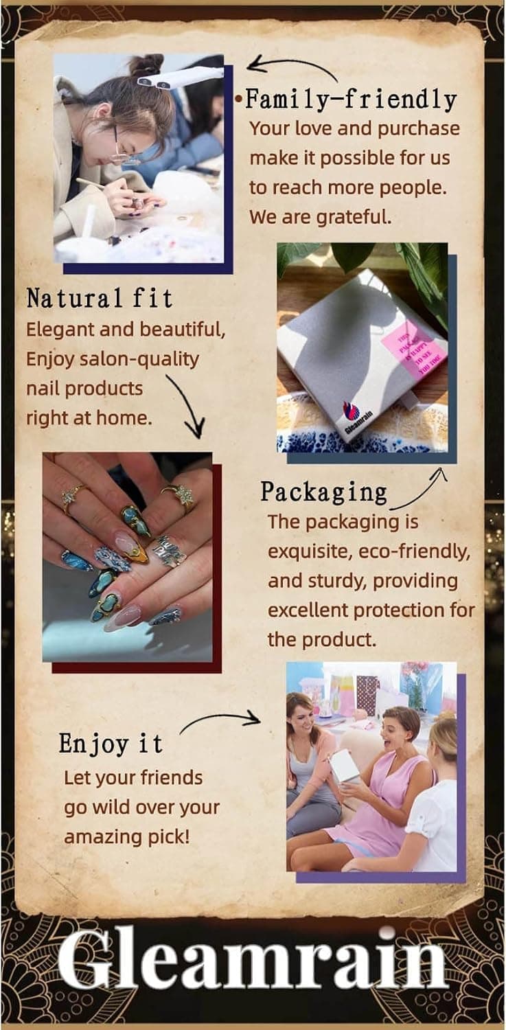 Purple 2026 Halloween Press on Nails Handmade M Size 10 Pcs D24 — photo 6