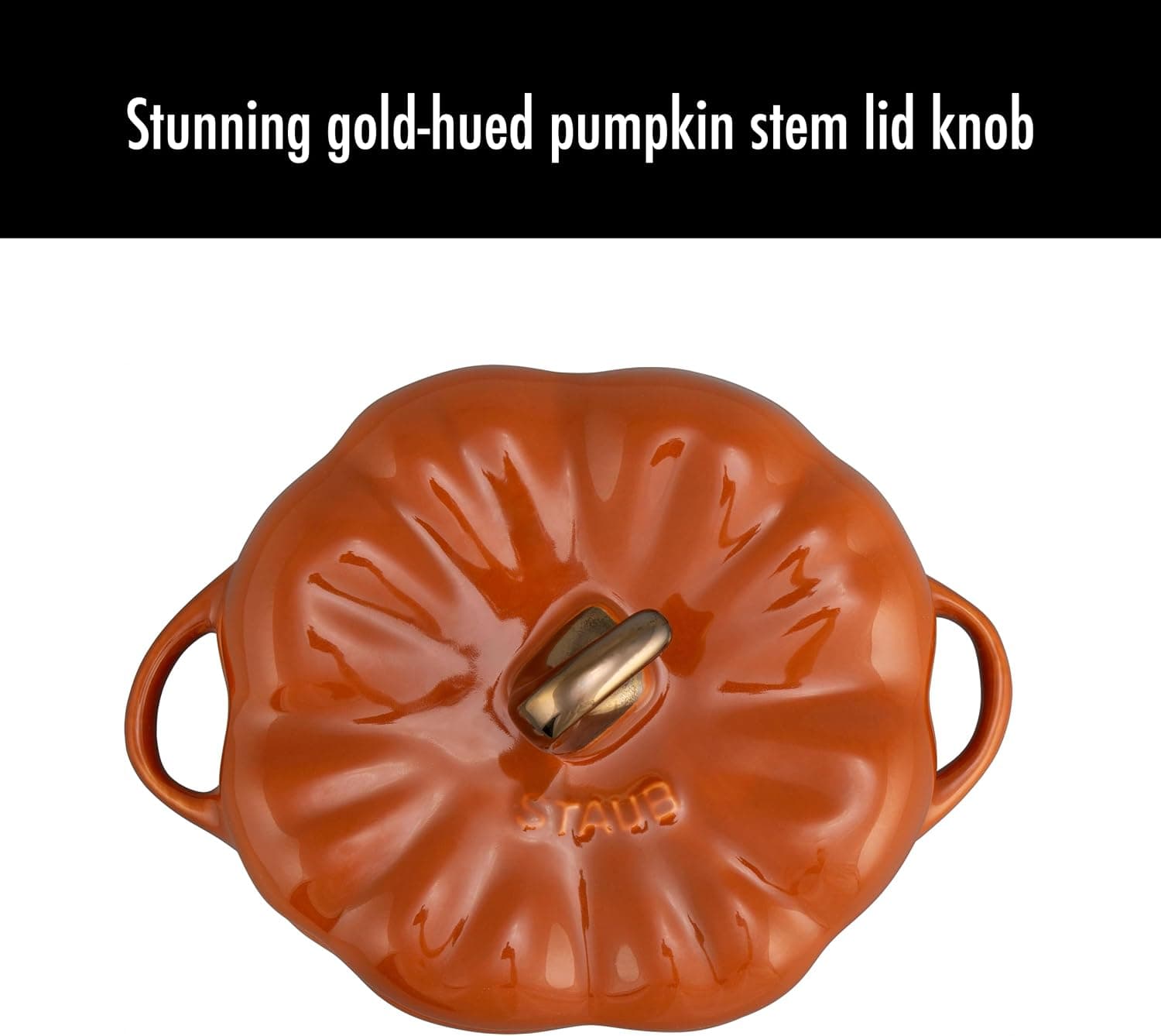 STAUB Ceramic 0.75-qt Petite Pumpkin, Oven & Stove Safe up to 572°F, Pumpkin Dish, Baking Candy Burnt Orange — photo 10