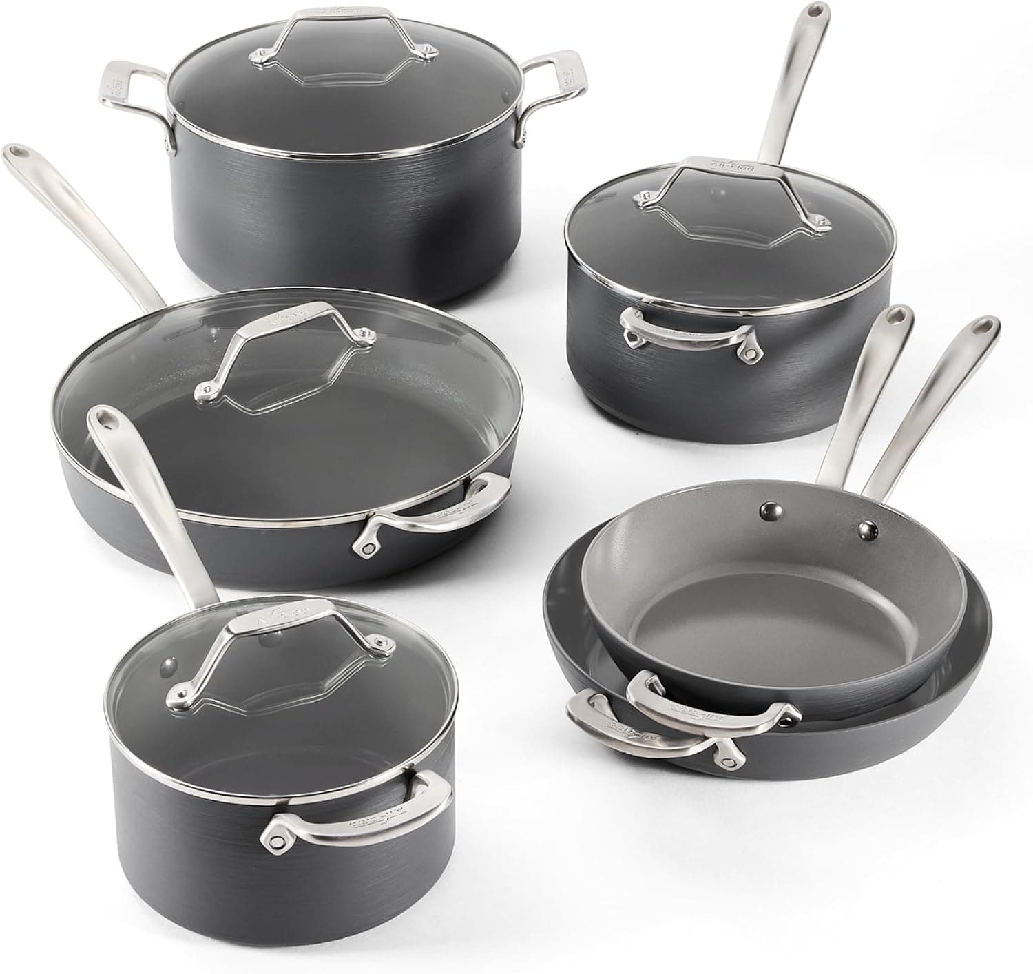 All-Clad HA1® Ceramic Nonstick, 10-Piece Pots & Pans Set, Induction Ready