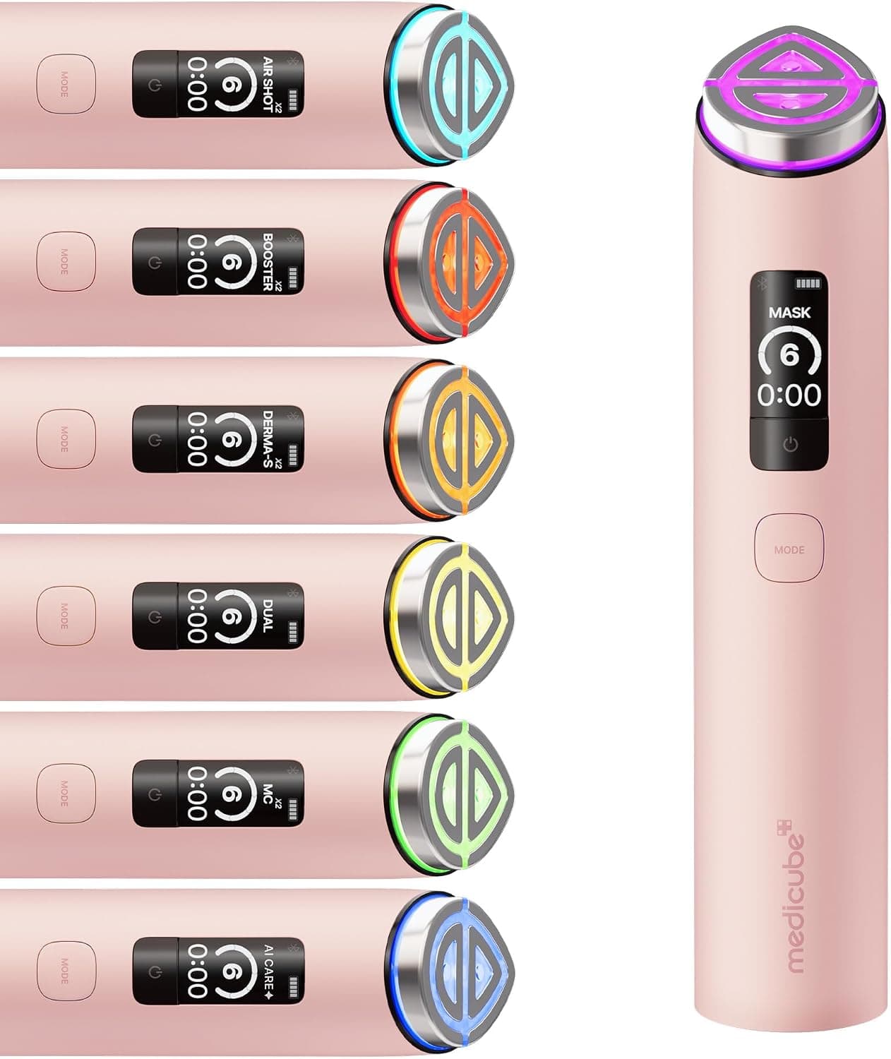 medicube Booster Pro X2™ - 7 in 1 Glow Beauty Device, 2X Glow Care, Pink — photo 1