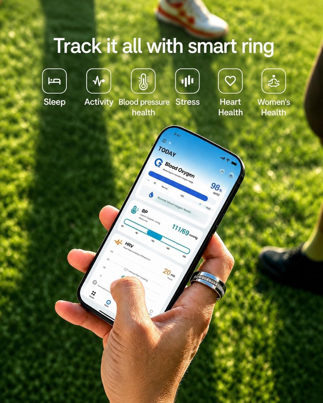 Smart Ring for Women & Men, Smart Ring Sleep Tracker, No Subscription — photo 4