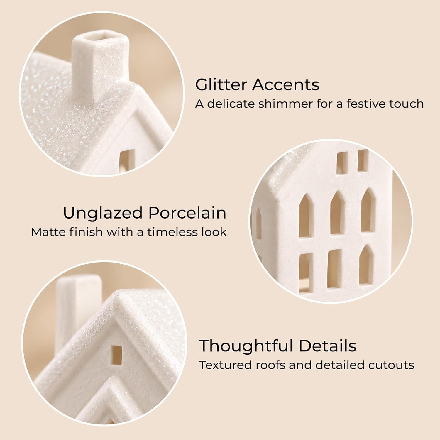 Mark Feldstein Winter Village LED Porcelain Christmas Set, 31 Pc — photo 4