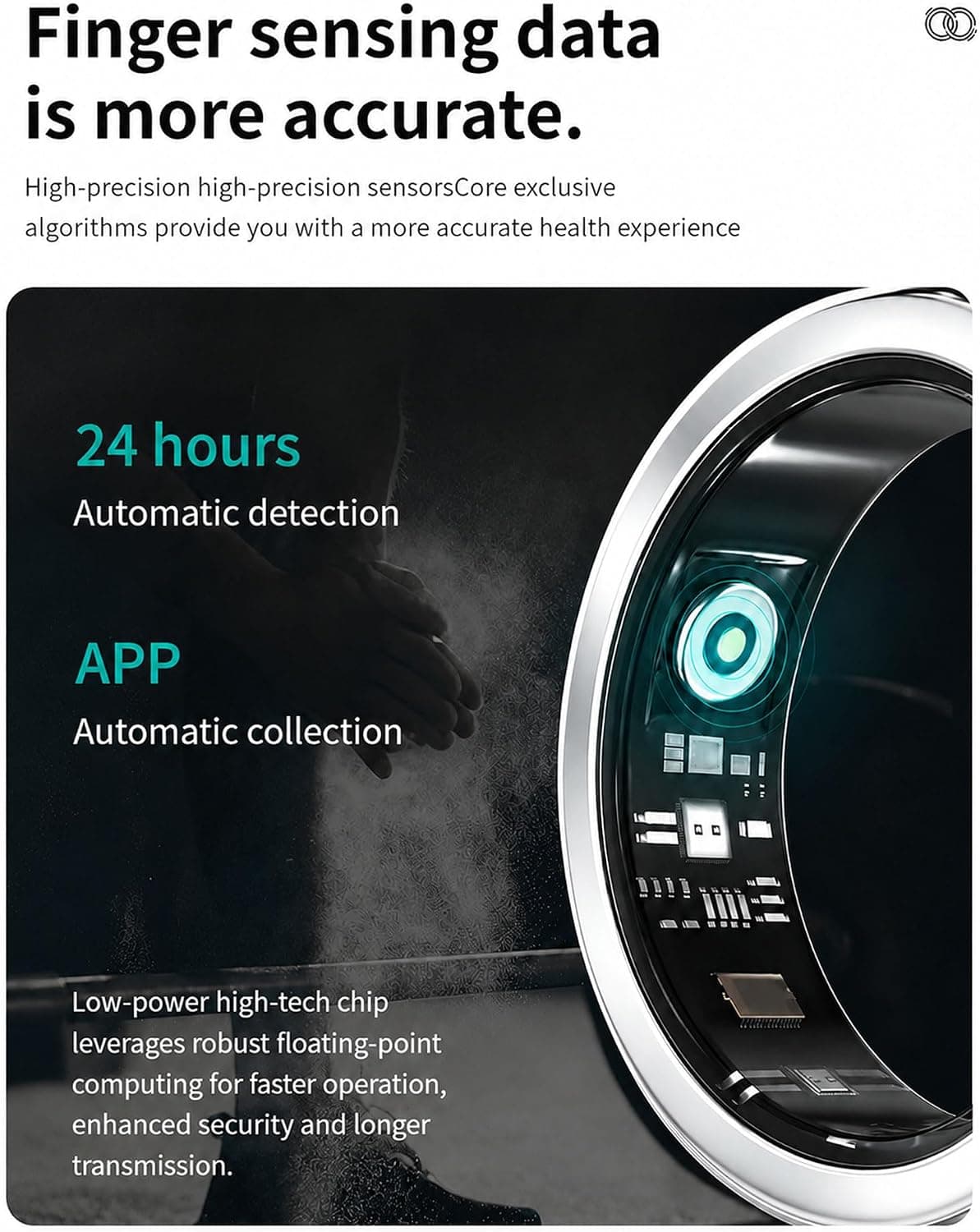 Smart Ring for Women & Men, Smart Ring Sleep Tracker, No Subscription — photo 9