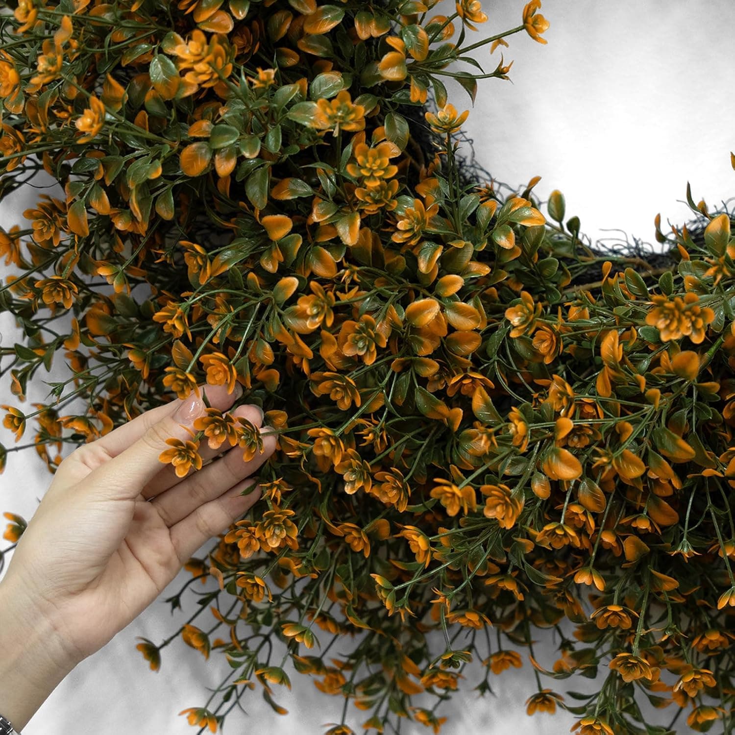 26 Inch Fall Boxwoods Wreaths for Front Door Large Wreath Home Decor — photo 5