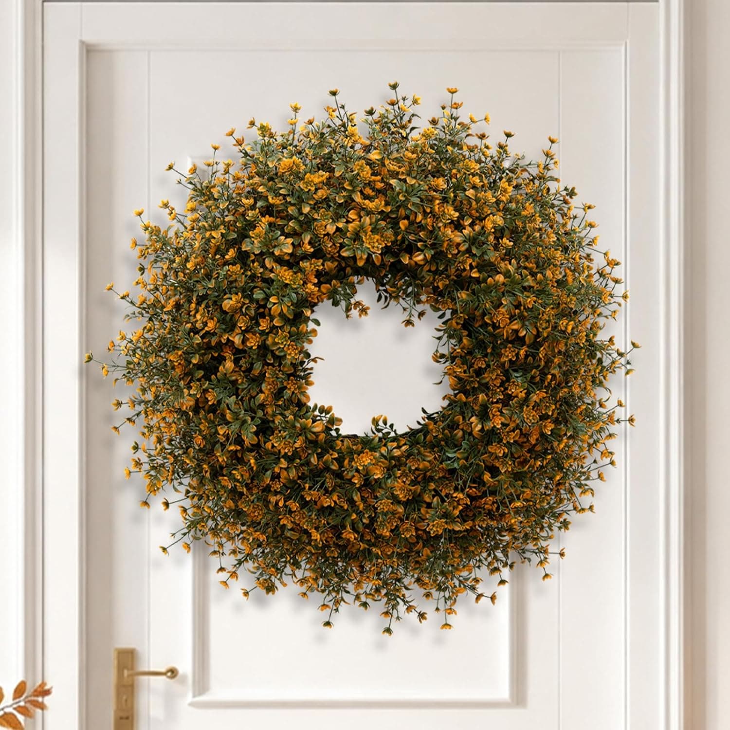 26 Inch Fall Boxwoods Wreaths for Front Door Large Wreath Home Decor — photo 3
