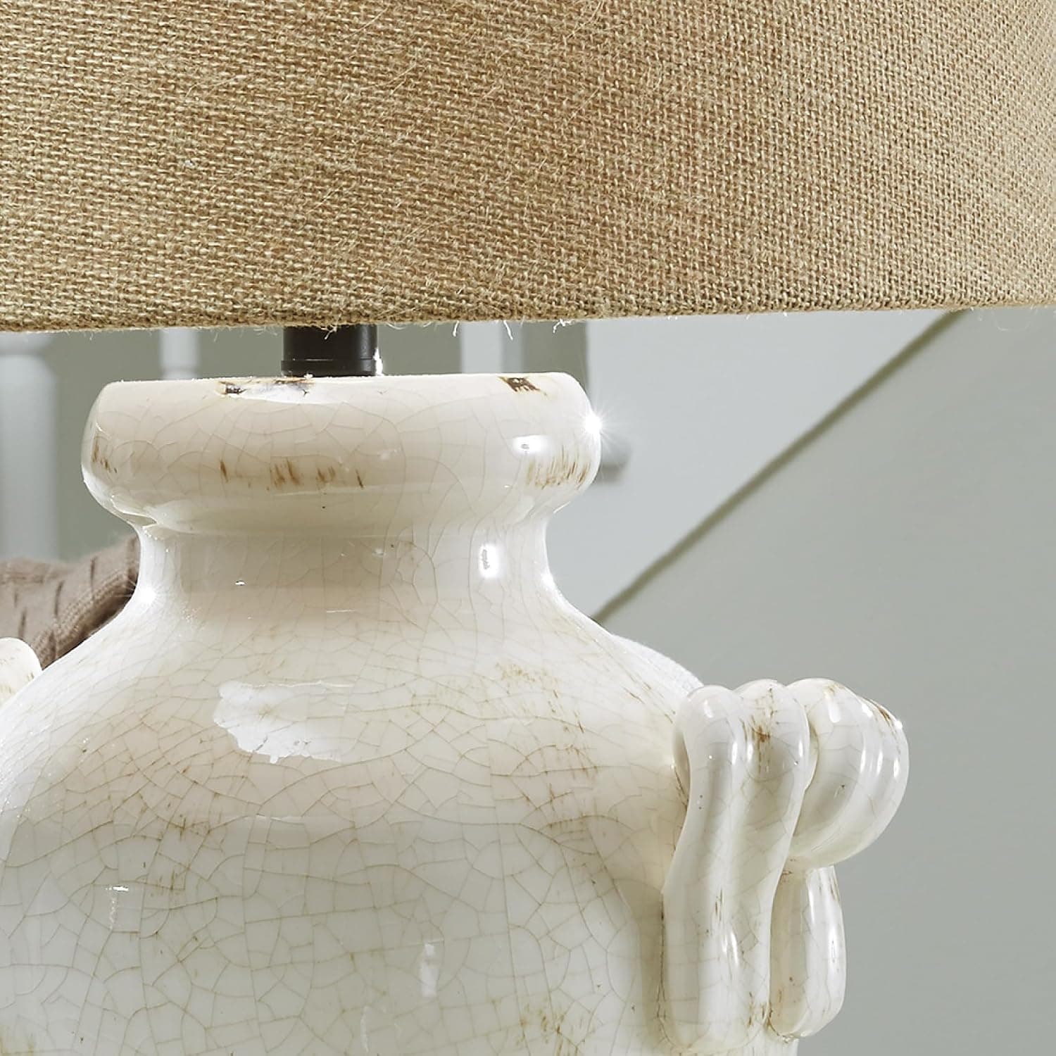 Signature Design by Ashley 27-Inch Farmhouse Ceramic Table Lamp, Cream — photo 10