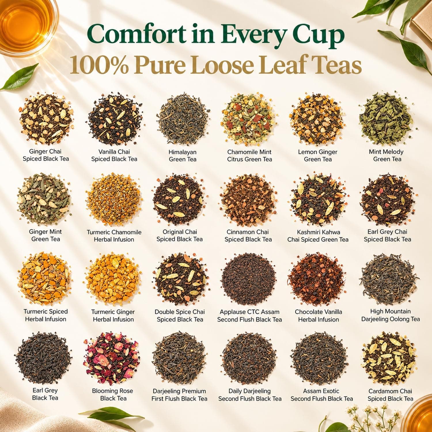 VAHDAM Advent Calendar 2026 | 24 Unique Loose Leaf Teas in Premium Caddies — photo 4