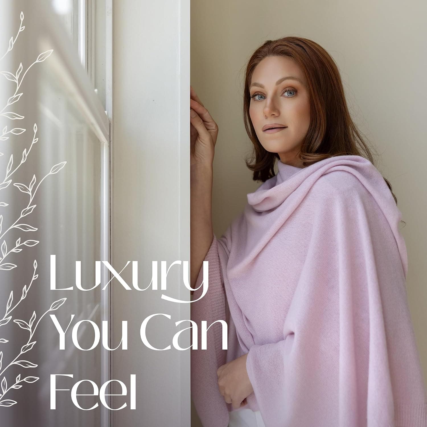 Luxury 100% Cashmere Wrap Soft Scarf Stole Knitted Shawl for Women Travel — photo 5