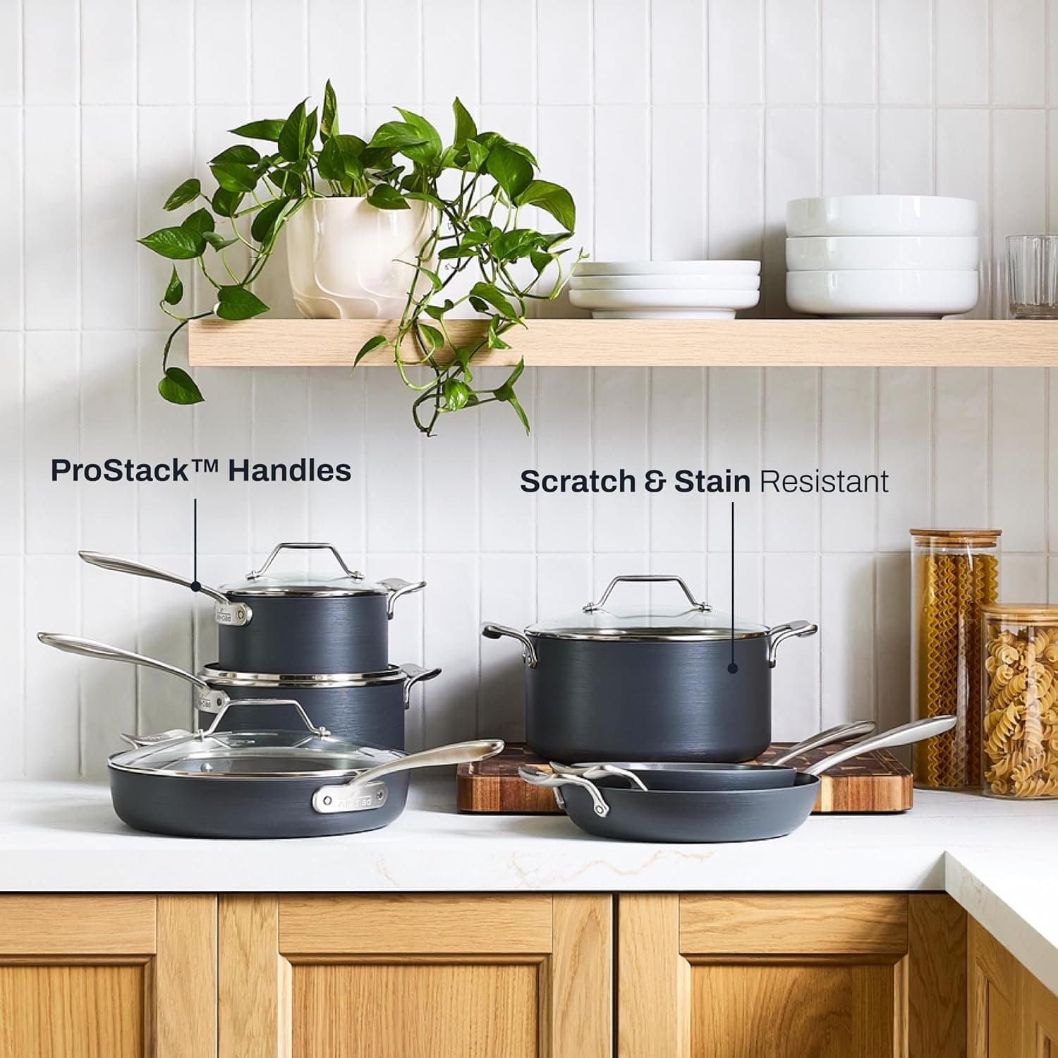 All-Clad HA1® Ceramic Nonstick, 10-Piece Pots & Pans Set, Induction Ready — photo 4