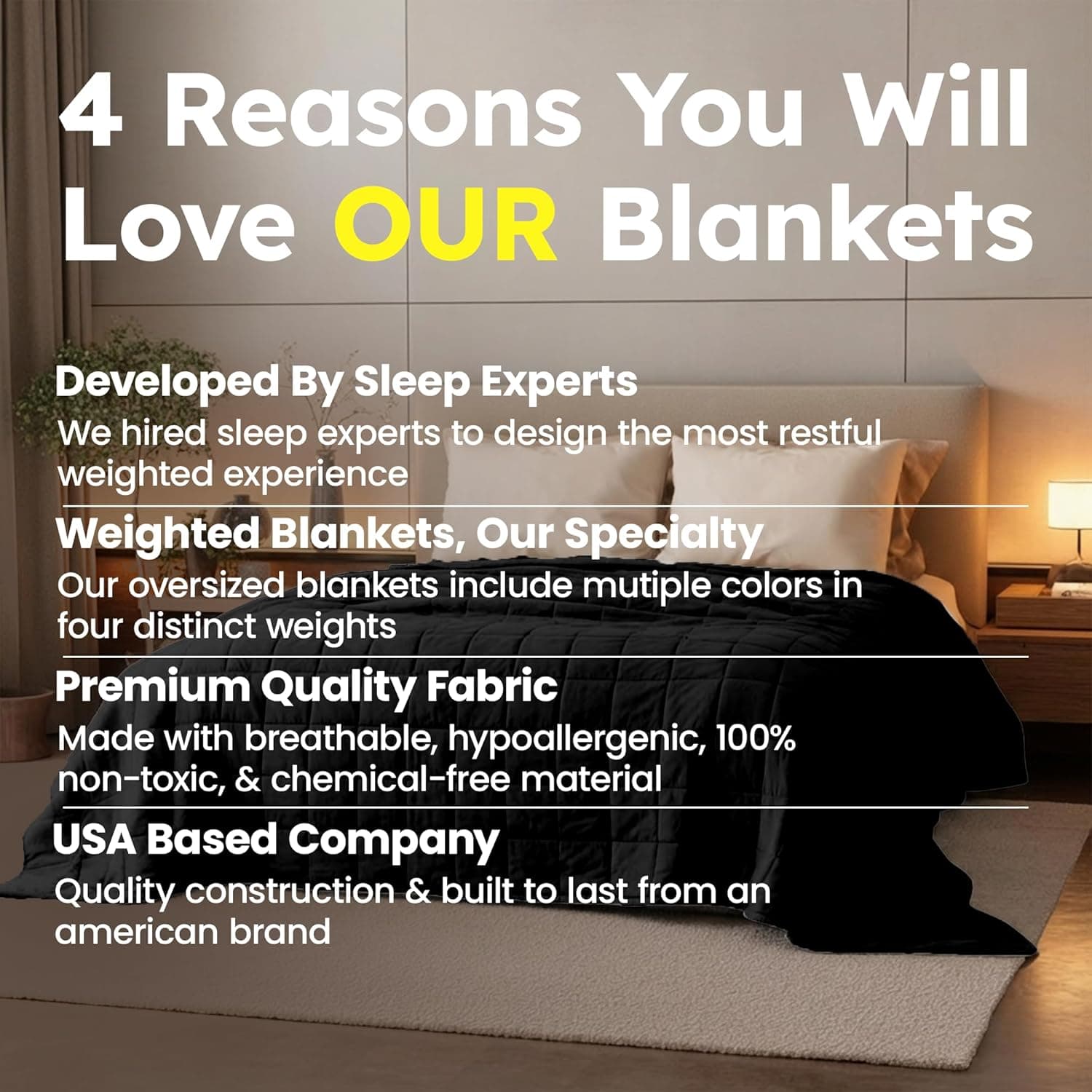HomeSmart Weighted Blanket Queen Size 50 lb - The Heaviest Weighted Blanket — photo 6