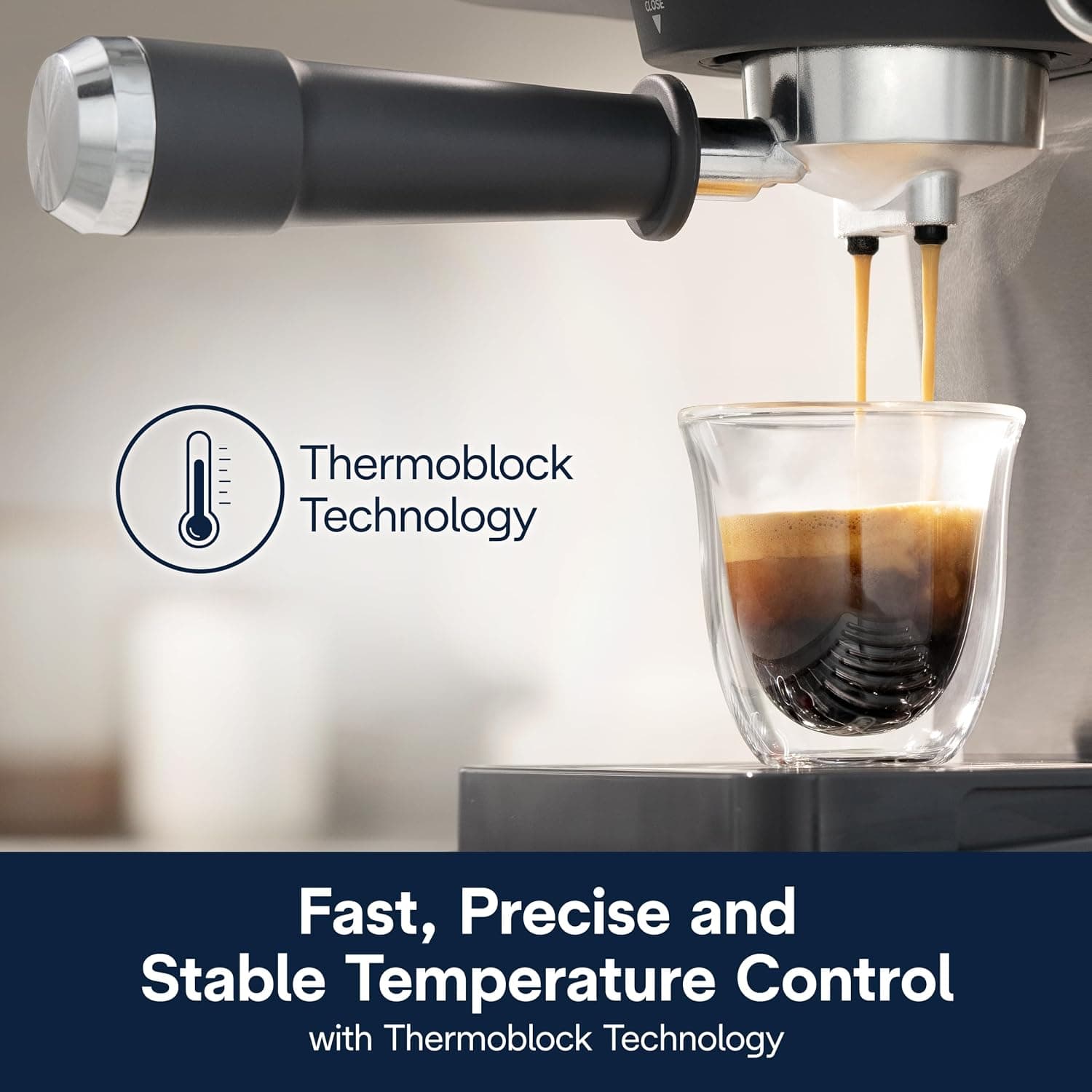 De'Longhi Classic Signature Espresso Machine, Adjustable Milk Frother — photo 4