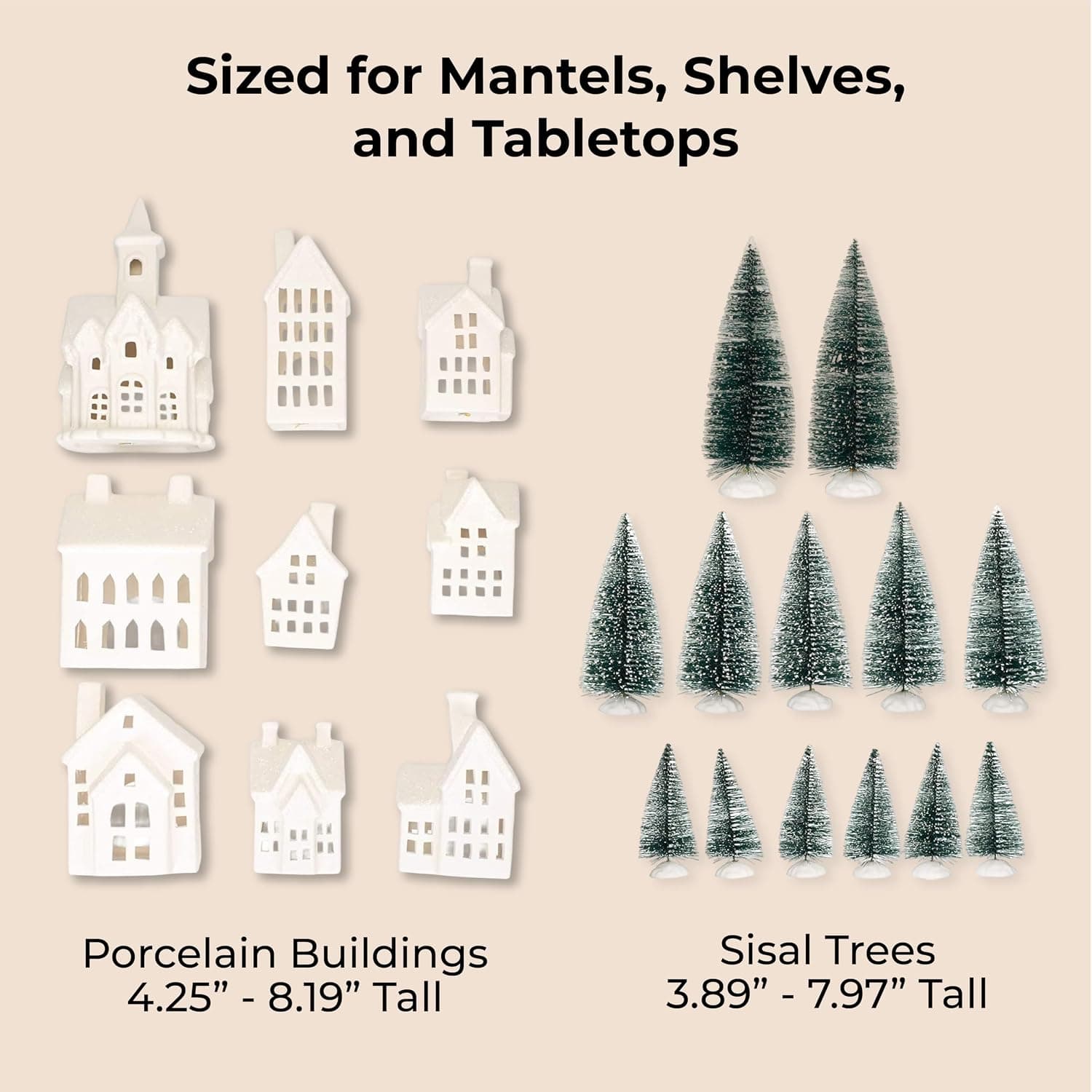 Mark Feldstein Winter Village LED Porcelain Christmas Set, 31 Pc — photo 5