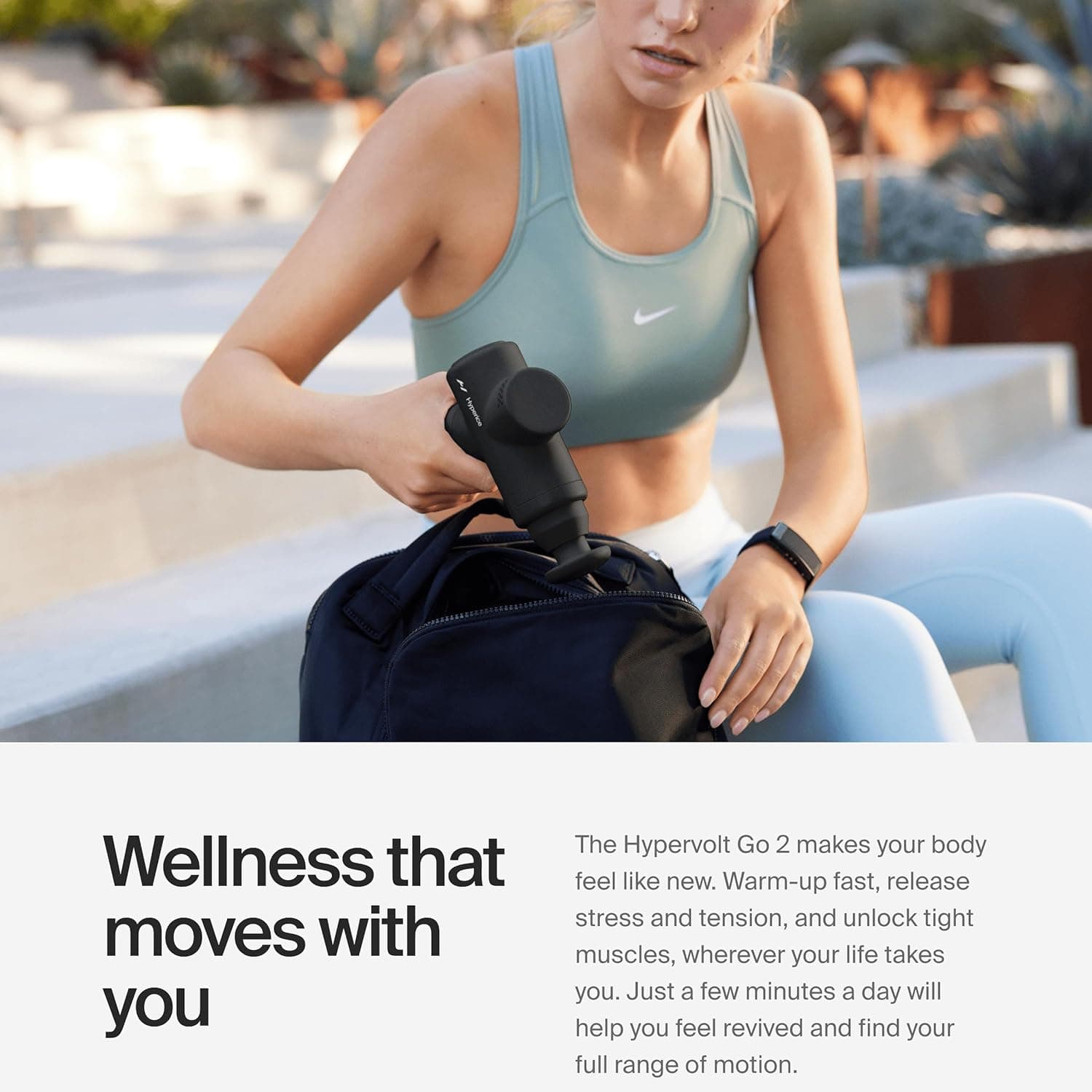 Hyperice Hypervolt Go 2 Handheld Percussion Massage Gun Deep Muscle Tissue — photo 3