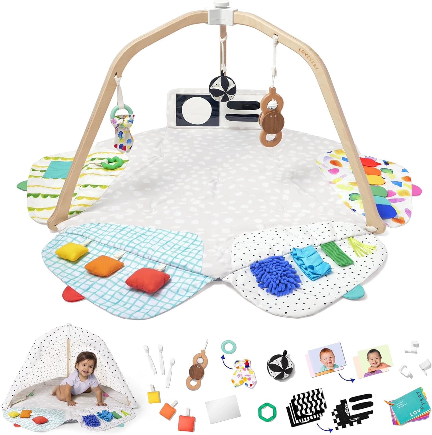 Lovevery, The Play Gym, 5-Stage Baby Developmental for Full Year of Play — photo 1