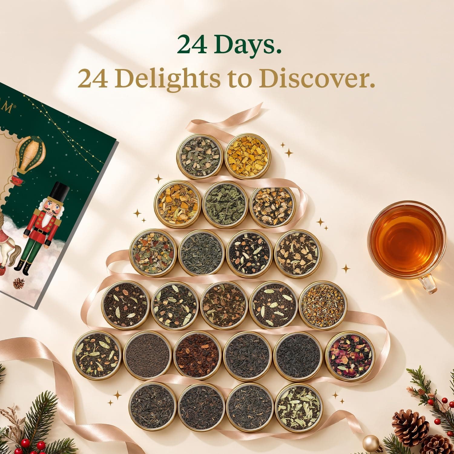 VAHDAM Advent Calendar 2026 | 24 Unique Loose Leaf Teas in Premium Caddies — photo 6