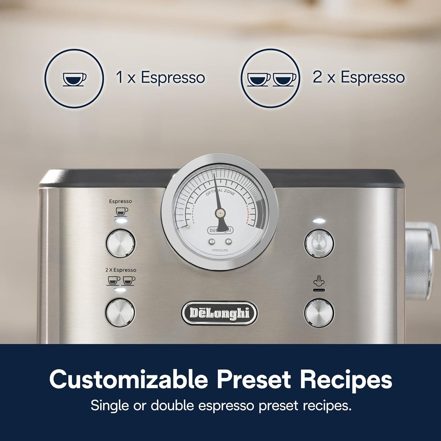 De'Longhi Classic Signature Espresso Machine, Adjustable Milk Frother — photo 7