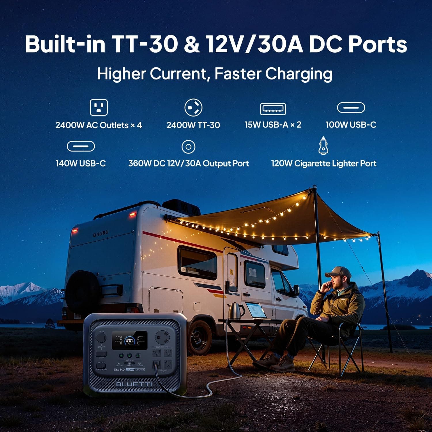 BLUETTI Elite 300 Portable Power Station for RV & Home Backup 3014.4Wh — photo 4