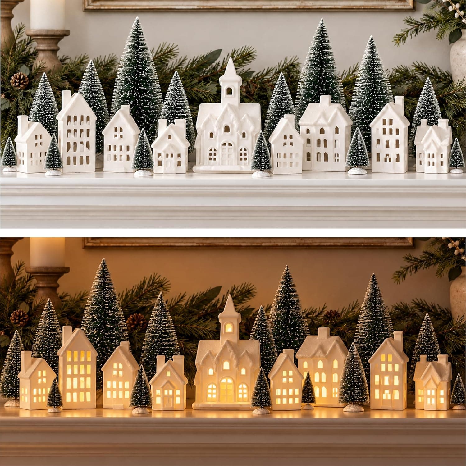 Mark Feldstein Winter Village LED Porcelain Christmas Set, 31 Pc — photo 7