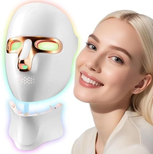 ONLUKY Red Light Therapy Mask USB-C Rechargeable LED Face Mask