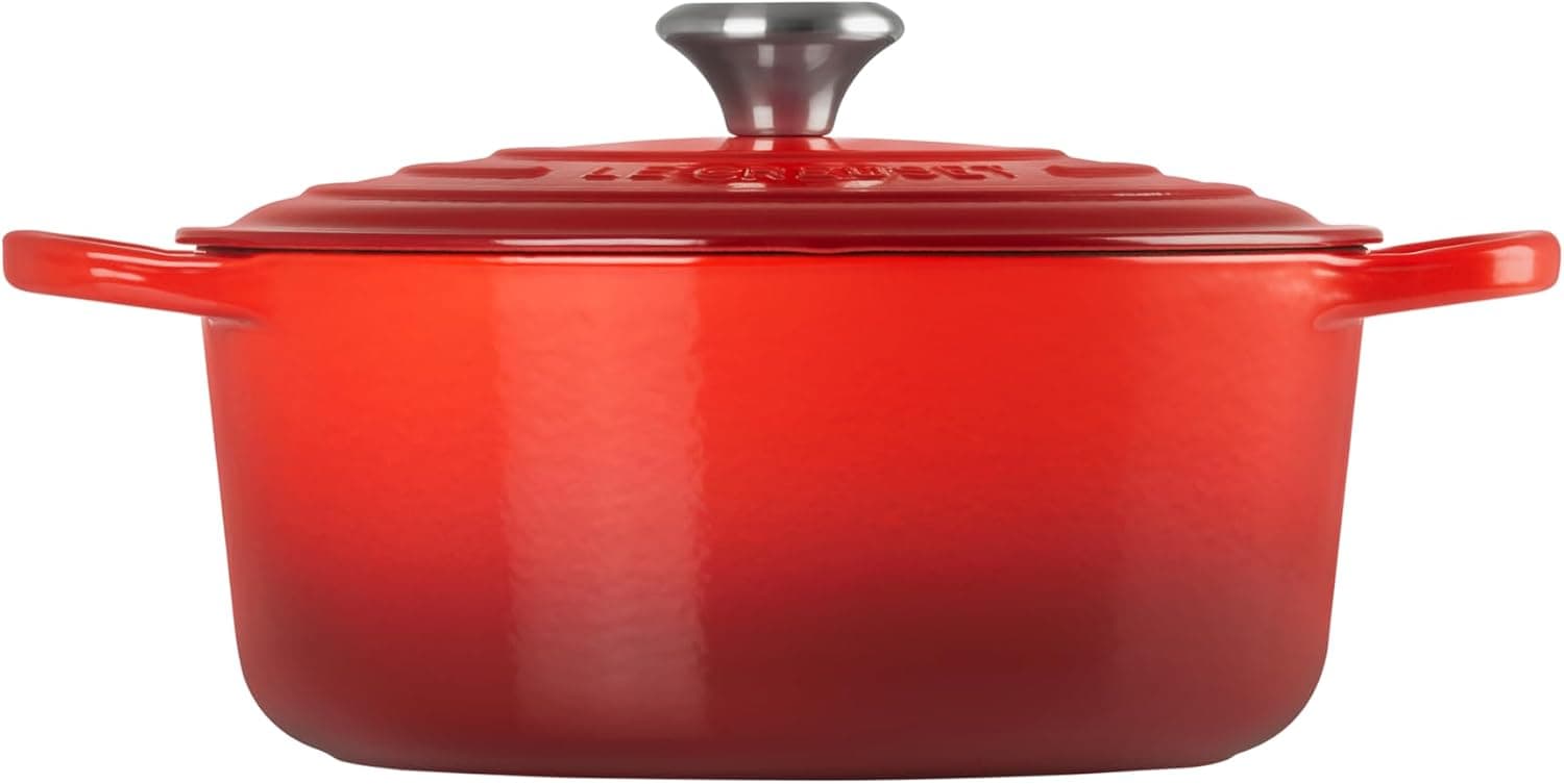 Le Creuset Enameled Cast Iron Round Dutch Oven, 5.5 qt., Cerise — photo 4