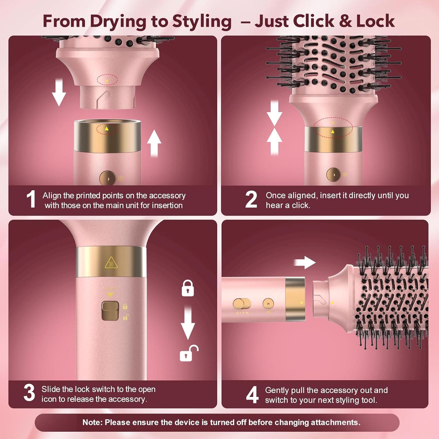 Mythsight StyleVibe 6-in-1 Air Styler with Hair Dryer & Auto-Wrap Curl L/R — photo 10