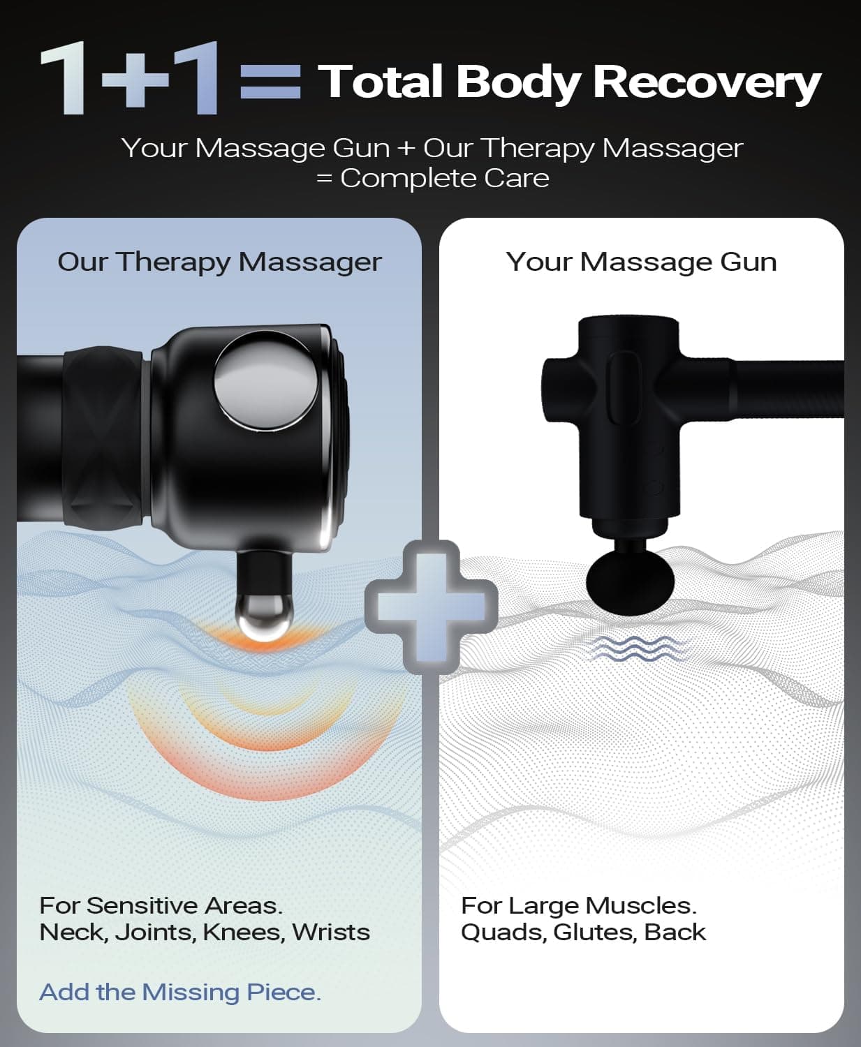 HYAKO R1 Deep Tissue Vibrating Muscle Massager - Therapy Back Massager for All Body Relief - Muscle Pain Relief and Fascial Binding - Trigger Point Therapy Massage Gun - Gifts for him — photo 3