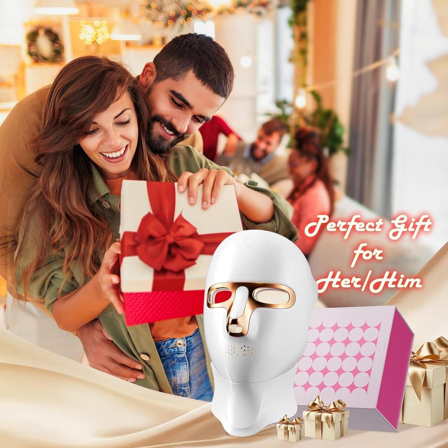 ONLUKY Red Light Therapy Mask USB-C Rechargeable LED Face Mask — photo 8